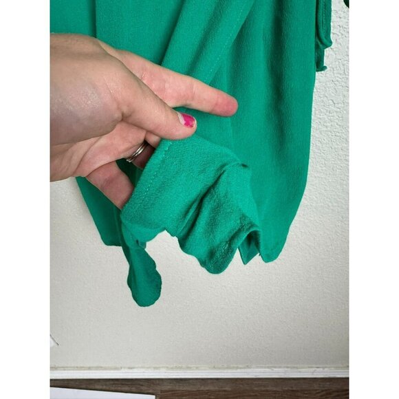 Superdown Revolve Karen Wrap Romper Kelly Green Size Size Large Spaghetti Straps - Picture 8 of 16